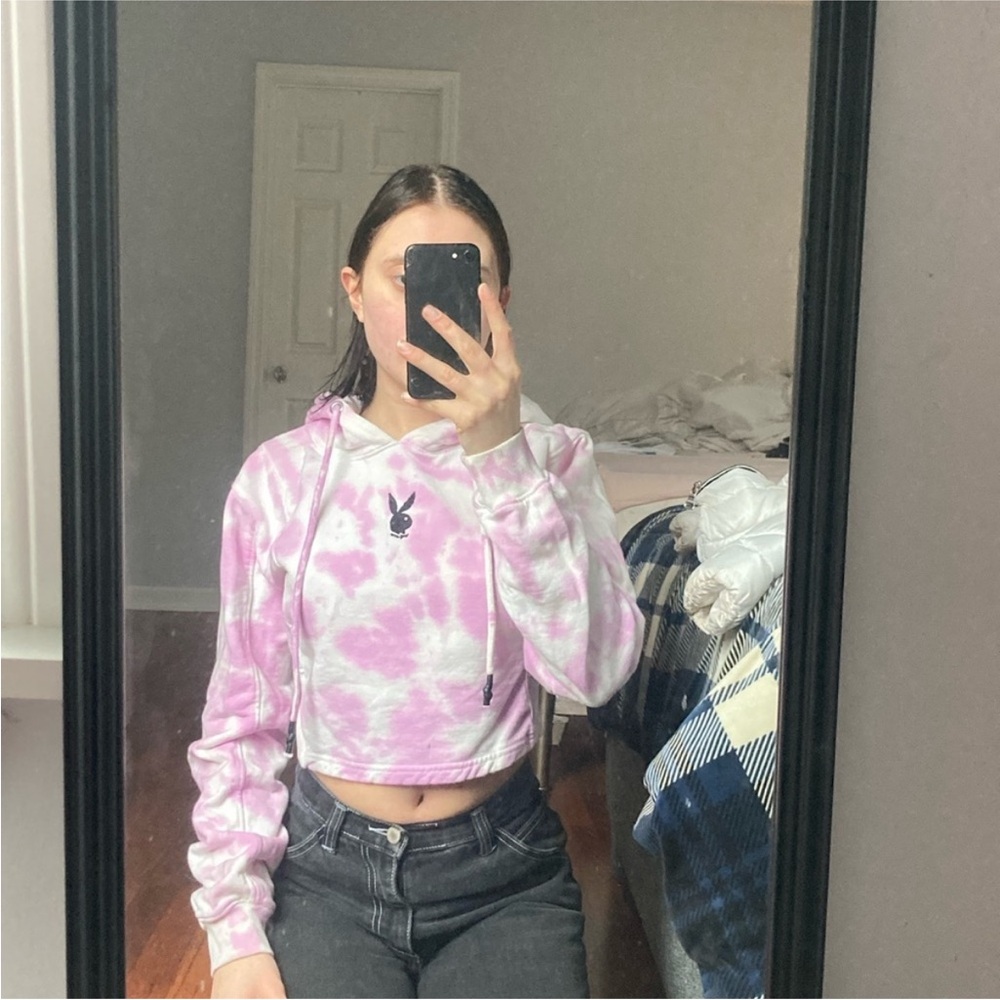 Playboy cropped hoodie - Picture 2 of 4